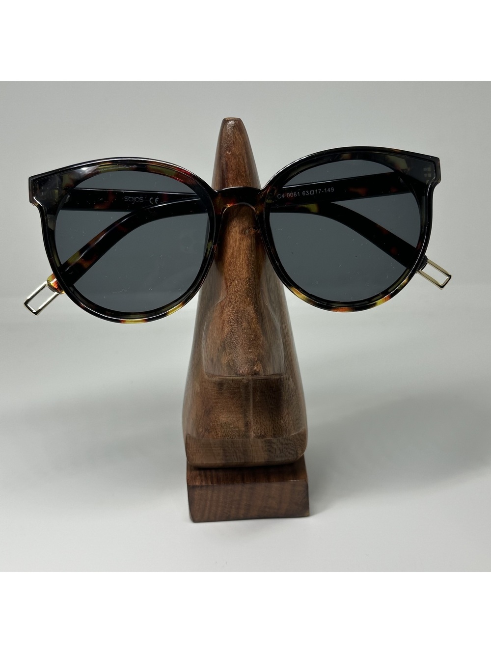 Sojos Tortoise Shell Cat Eye Sunglasses with Gold Accents